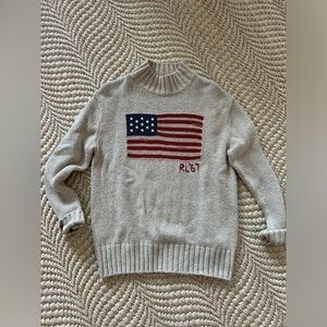 Ralph Lauren Wool Flag Sweater, XS